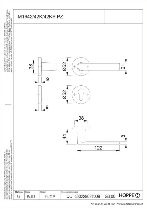 Ensemble de porte Los Angeles M1642/42K/42KS