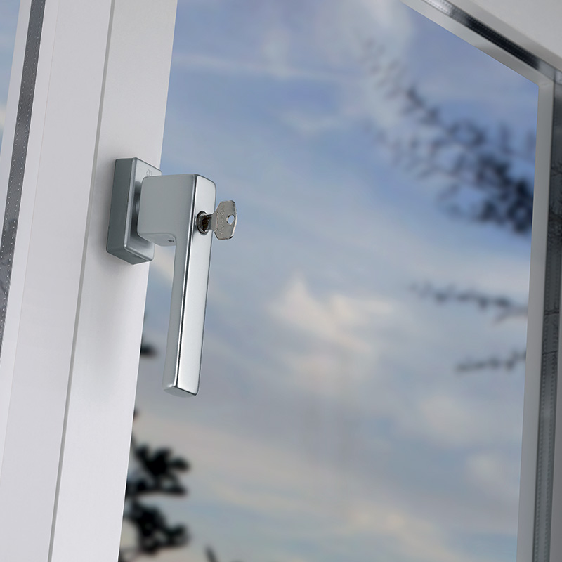 Poignée de fenêtre à clé Toulon 0737S/UD9024 SecuForte® - HOPPE
