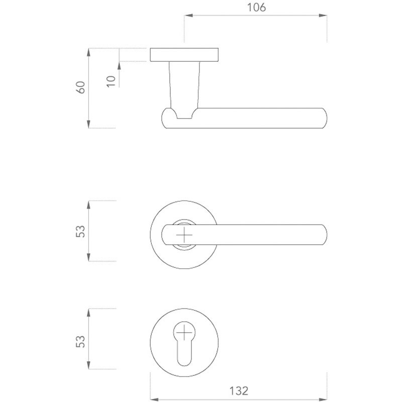 Ensemble de porte Challenger sur rosace