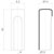 Cache fiche alu bout plat Design pour exacta d.13 - OTLAV